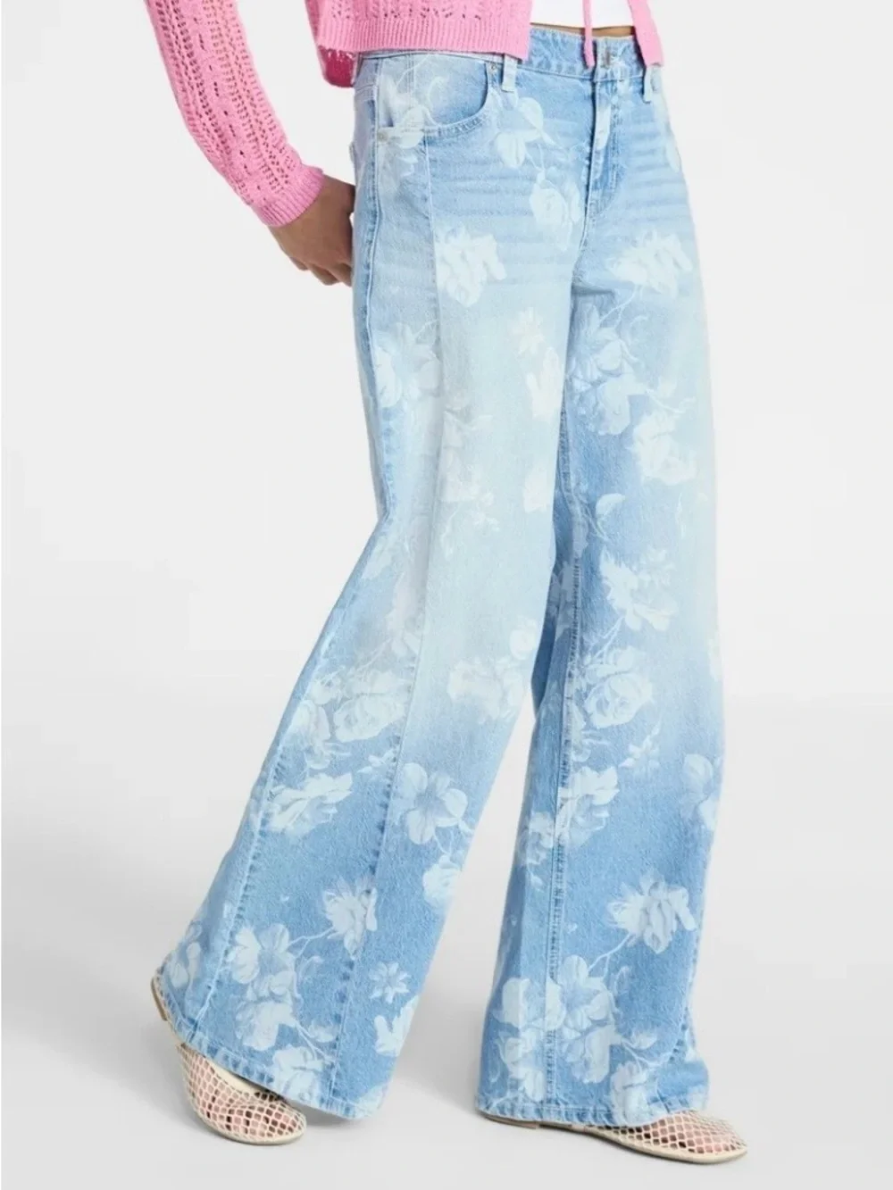 No Boundaries Extra Baggy Jeans 32” inseam size 0 NWT - Picture 4 of 10